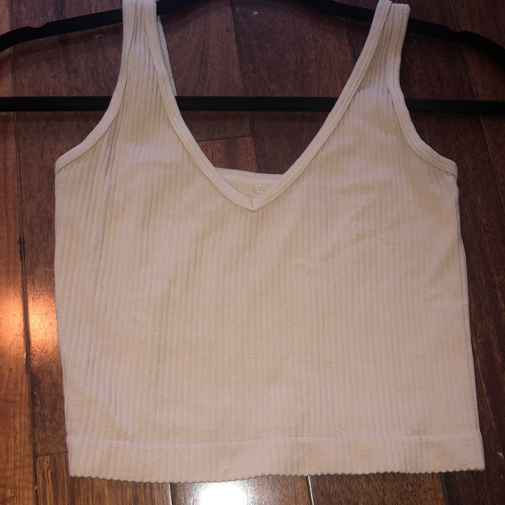 Tan seamless tank top
